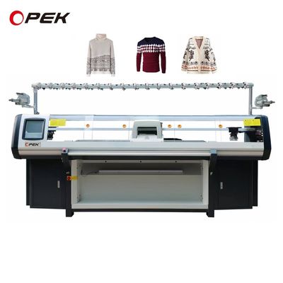 1.5W Volledig automatische Jacquard Flat Collar Knitting Machine voor de productie van truien