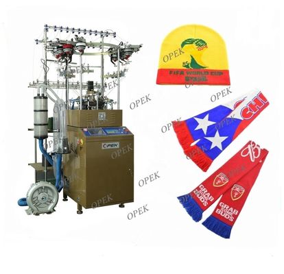 Aanraakscherm Automatische Jacquard Voetbal sjaal brei-machine Beanie Hoed maken machine