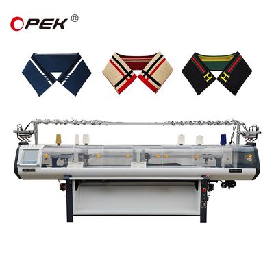 Eenvoudige draagmachine met een enkel systeem, volledig Jacquard platte breimachine met geautomatiseerde