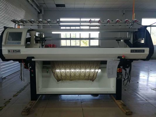 Eenvoudige draagmachine met een enkel systeem, volledig Jacquard platte breimachine met geautomatiseerde