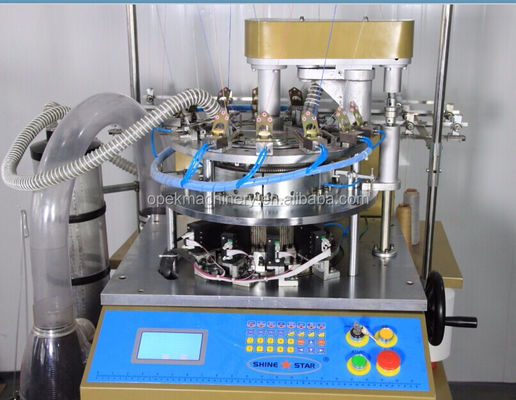 Volledig automatisch alarm digitale breimachine voor gebreide hoeden sjaal in warpstijl