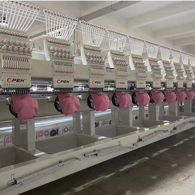 652*150cm Werktafelgrootte Tajima 12 Hoofd Borduurmachine voor hoeden en afgewerkte kledingstukken
