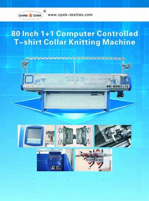 Multi-Gauge 8-10-12 Double System Computerized Flat Knitting Machine voor jacquard truien