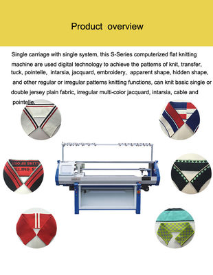 72 inch volledig automatische trui brei-machine met geautomatiseerd jacquard systeem