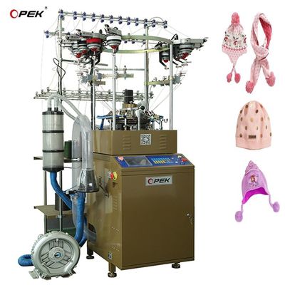 High Speed Circular Woolen Beanie Hat Knitting Machine voor de productie van sjaals