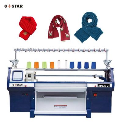 High Speed Flat Knitting Hat and Scarf Knitting Machine met drie systemen