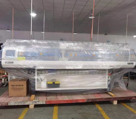 Dubbel systeem geautomatiseerde platte breimachine voor volledig jacquard truien