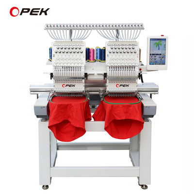 2 koppen automatische computergebonden borduurmachine met touchscreen Dahao 10 inch A15