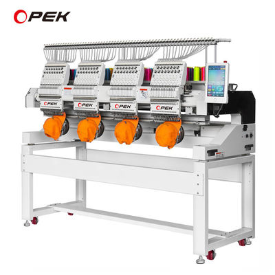 nauwkeurigheid Automatische kleurveranderende en trimmer Computer borduurmachine met 4 koppen