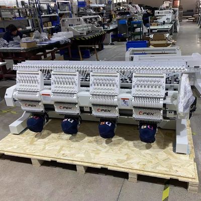 nauwkeurigheid Automatische kleurveranderende en trimmer Computer borduurmachine met 4 koppen