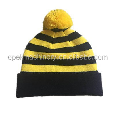 325kg 1KW Single &amp; Double High Speed Beanie Knitting Machine met automatische smering