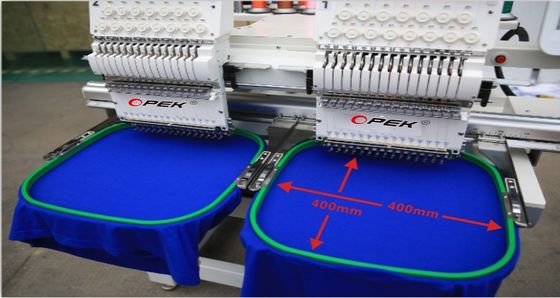 KOBAN Rotary Hook High Speed 2 Double Heads Computerized Embroidery Machine voor platte borduurwerk op hoeden