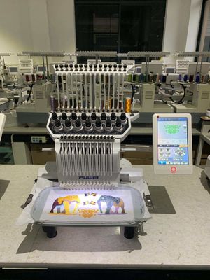 Vervaardiging van 300 W enkelkop borduurmachine met ingebouwde universele stroomtoevoer