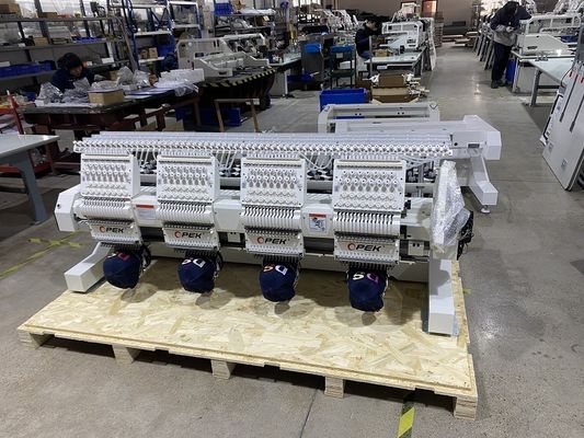 2 Hoofd Computerized Embroidery Machine voor Cap Kleding Flat Embroidery High Competitio
