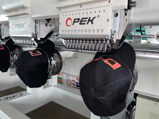 Opek 8 koppen borduurmachine met 500 mm hoofdinterval en 60 * 60 cm werktafelgrootte