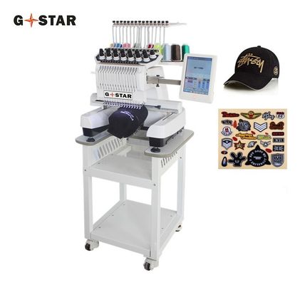 Taal 13 Taal Hoge snelheid 1200 RPM Computer borduurmachine met houten behuizing