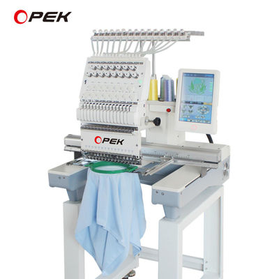 OPEK Digital Computerized Single Head Cap Garment Flat Embroidery Machine voor thuis 350W