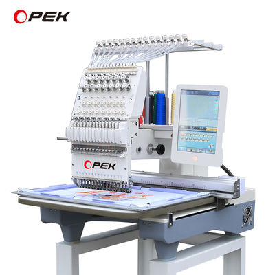 OPEK Digital Computerized Single Head Cap Garment Flat Embroidery Machine voor thuis 350W