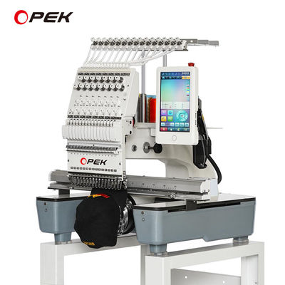 Taal 14 Taal Ondersteuning OPEK Single Head Computerized Embroidery Machine voor thuis