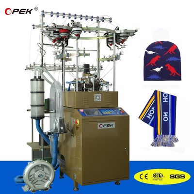 Hoge snelheid volledig gecomputereerd besturingssysteem OPEK 2024 Beanies Machine voor productie
