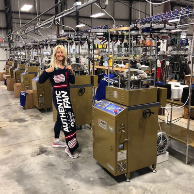 Kleine cirkelvormige breimachine OPEK Gecomputereerde Jacquard Beanie Hoed Hoed en sjaal