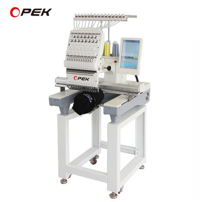 Industriële geautomatiseerde OPEK-eenkop-borduurmachine voor het maken van T-shirts en hoeden