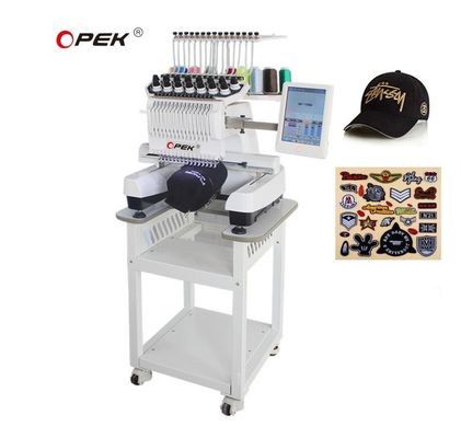 500*1200 Werktafelgrootte Volledig automatische geautomatiseerde borduurmachine met maximale snelheid 1200 RPM