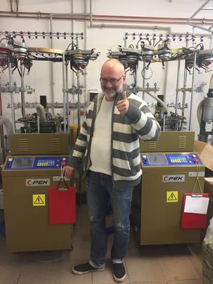 Volledig automatisch alarm Circulaire breimachine voor sjaal hoeden Productie thuis