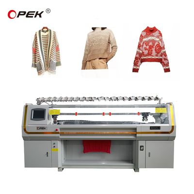 High Speed 12G 52 inch Flat Knitting Machine voor commerciële productie van truien